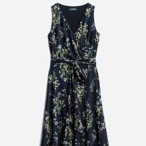 LAUREN RALPH LAUREN DRESSES Carana Faux Wrap Midi Dress